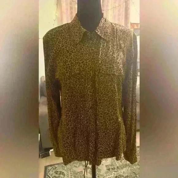Dkny leopard print shirt - NWT - Picture 1 of 6